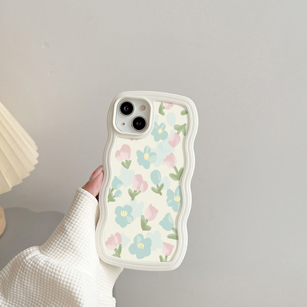 หุ้นไทย เคสหยักสีลูกกวาด for iPhone 11 iPhone 15 12 13 14 Pro Max XR X XS Max 7 8 15 Plus SE 3 INS เคสมือถือลายการ์ตูน