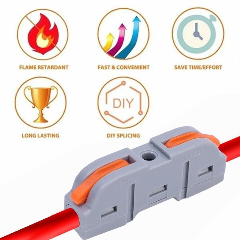 ขั้วต่อเชื่อมสายไฟ แบบกดเข้า เชื่อมต่อแผงวงจร 5 ชิ้น - รูปที่ 5