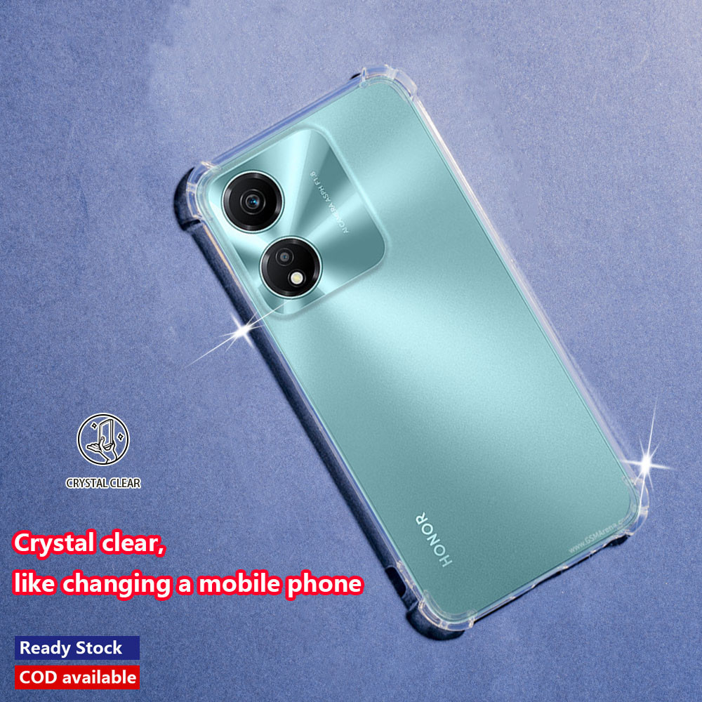 Huawei Honor X5 Plus WOD-LX1 WOD-LX2 WOD-LX3 ดีไซน์ใหม่ คริสตัลใส เจลลี่ เคสที่มีมุมป้องกันอากาศ ใส นุ่ม TPU ยืดหยุ่น ซิลิโคน ฝาหลัง บาง ยาง