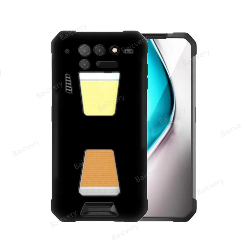 ปลอกสําหรับ Unihertz 8849 Tank 2 / Tank 4 Pro / Tank3 Pro Simple Black Clear โปร่งใสป้องกันเคสโทรศัพ