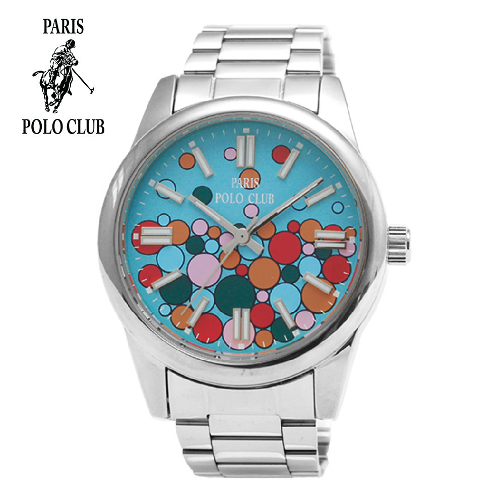 นาฬิกาผู้หญิงเกาหลี Paris Polo Club นาฬิกาข้อมือผู้หญิง สายสแตนเลส รุ่น PPC-230412