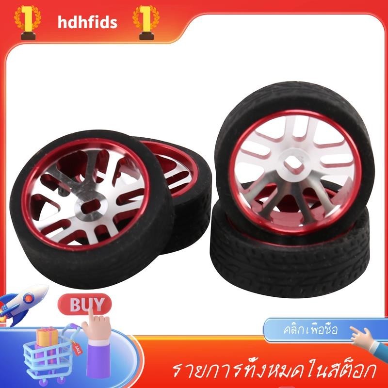 ยางล้อรถบังคับ สีแดง สําหรับ WLtoys K969 K989 K999 P929 Iw04M Awd Iw02 Rm02 Rm03 Dgawd Mini-Z RC 1/2