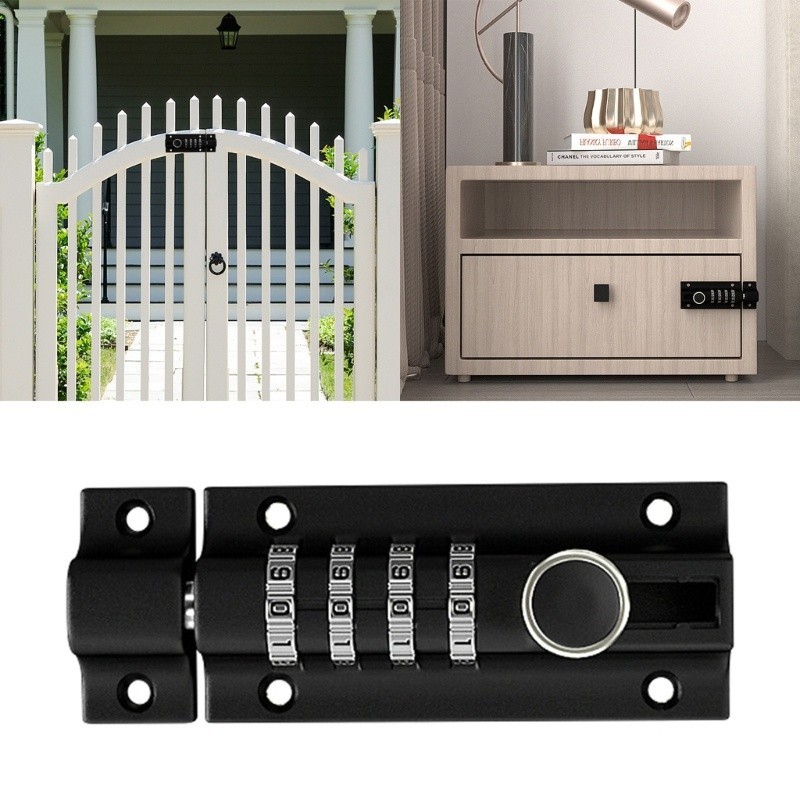 ล็อครหัสผ่านกลกลอนเลื่อนล็อคประตูกุญแจรวมกันป้องกันการโจรกรรม