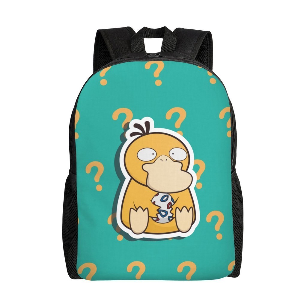 กระเป๋าเป้สะพายหลังPsyduck สไตล์นักเรียน สำหรับเด็กผู้ชาย