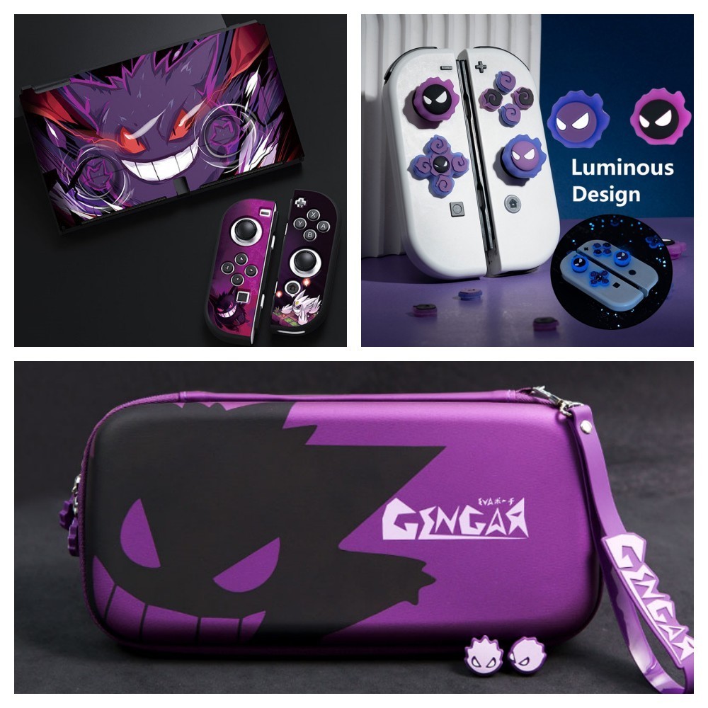 เคสซิลิโคน TPU แบบนิ่ม ลายโปเกม่อน สําหรับจอยสติ๊ก Nintendo Switch OLED