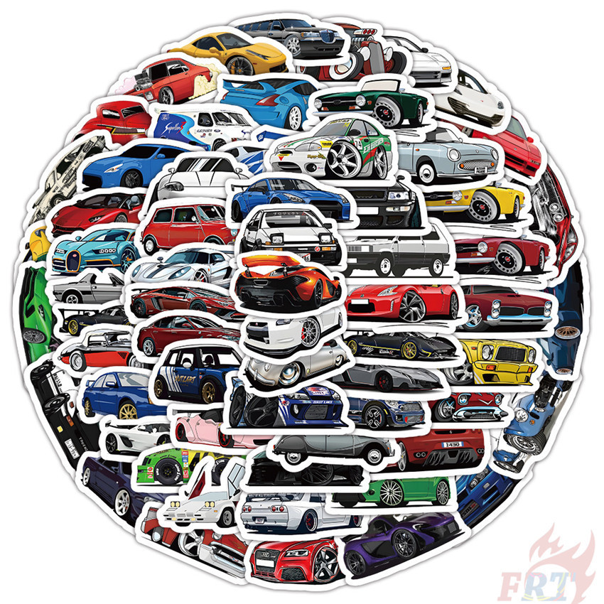 100Pcs/Set ❉ JDM Cars Mini Stickers ❉ Waterproof DIY Fashion Doodle Decals Stickers