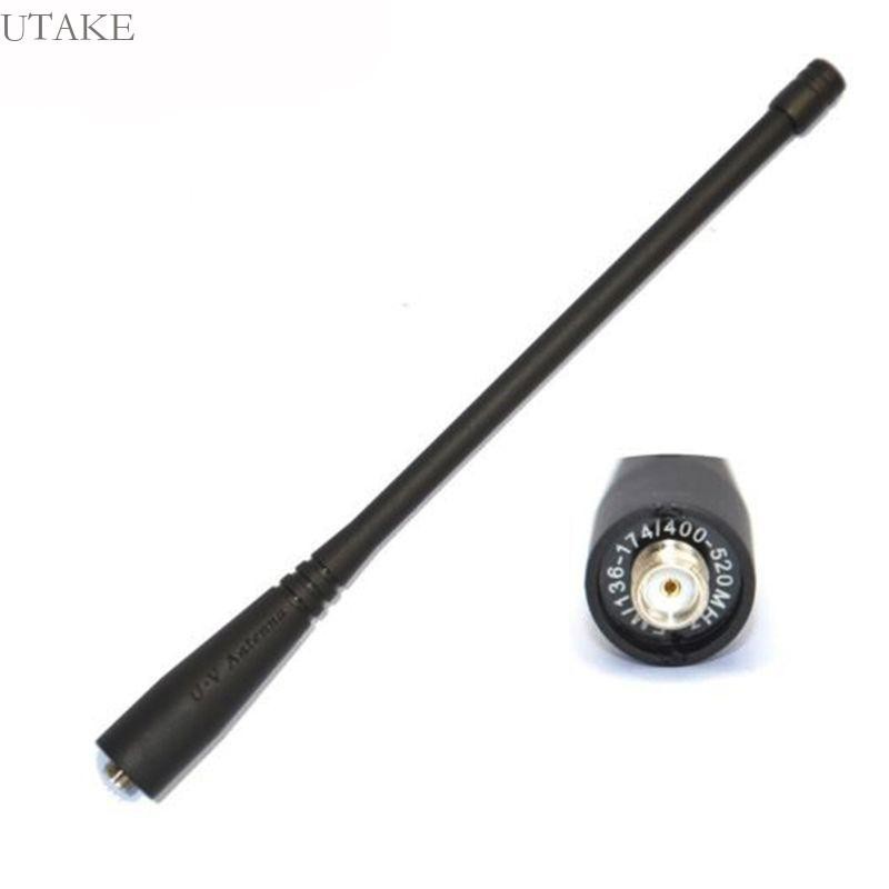 Utake เสาอากาศวิทยุสื่อสาร Dual Bands 17 ซม. 136-174MHz 400-520MHz สําหรับ UV-82