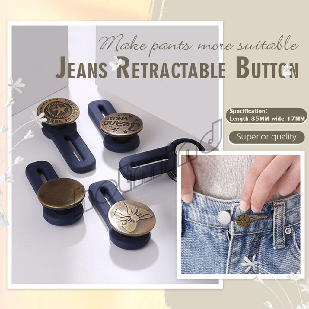 HD กระดุมขยายเอว เพิ่มขนาดรอบเอวกางเกง สายบุฟเฟ่ต์ต้องไม่พลาด jeans buttons