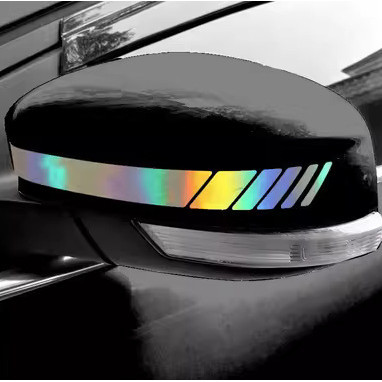 2ชิ้นสติ๊กเกอร์กระจกมองหลังรถยนต์ที่มีกันน้ําลูกศรลายรถสติกเกอร์รูปลอก - รูปที่ 5