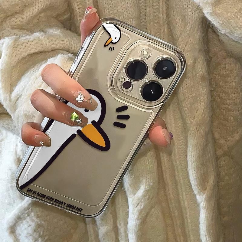 JM Gaga Duckเคสโทรศัพท์ที่เรียบง่ายเหมาะสําหรับApple 15/iphone14promaxเคสโทรศัพท์13กันกระแทก12อินเทร