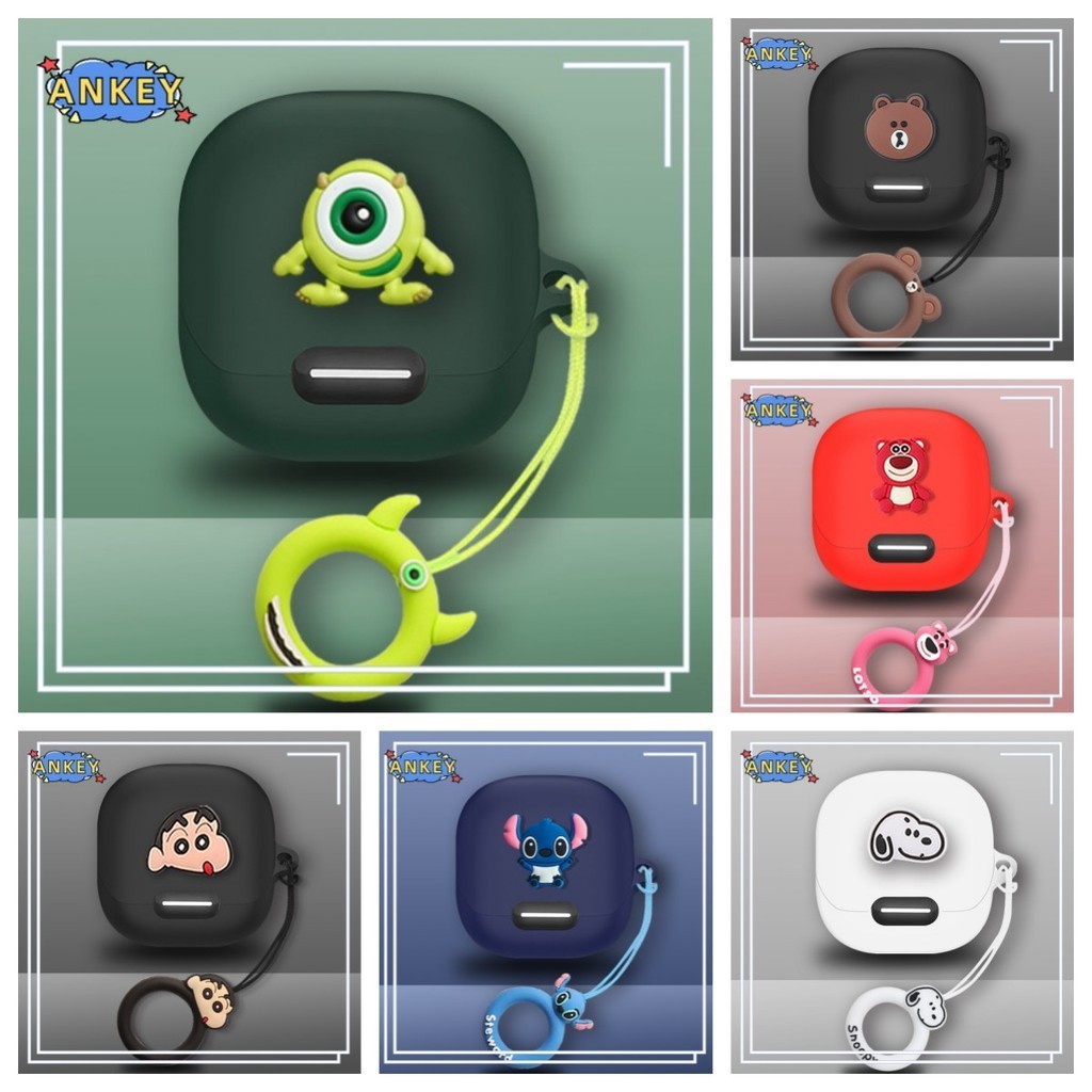 for Anker Soundcore Liberty 4 NC Case Protective silicone Liberty4NC Cute Cartoon Covers Bluetooth E