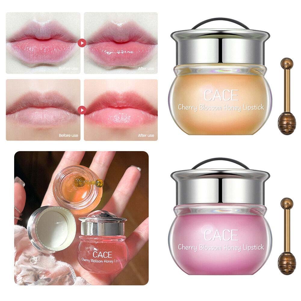 5g Natural Lip Oil Nourishing Fade Lip Lines Cherry Honey Moisturizing Lip Mask 24-hour Care