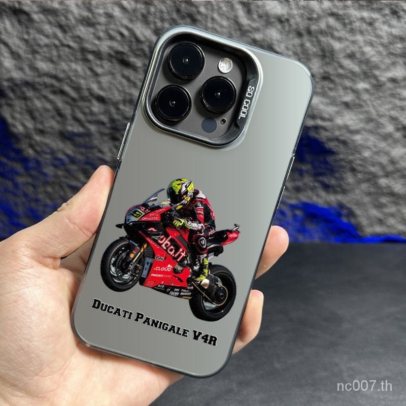 เคสโทรศัพท์มือถือซิลิโคน สองชั้น กันกระแทก สําหรับ Ducati Motorcycle 15Promax 14 13Pro 12 11Promax XSMAX XR
