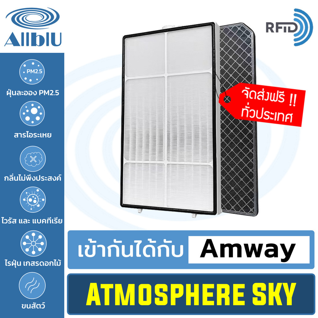 AllblU Filter ไส้กรองทดแทน เครื่องฟอกอากาศ Amway รุ่น Atmosphere SKY