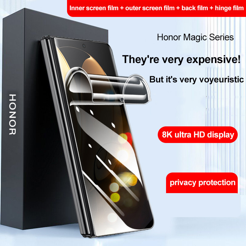 ฟิล์มไฮโดรเจลป้องกันความเป็นส่วนตัวสําหรับ Honor Magic V3 Vs3 V2 RSR ป้องกันหน้าจอ Anti-Spy Anti-Peeping ฟิล์ม