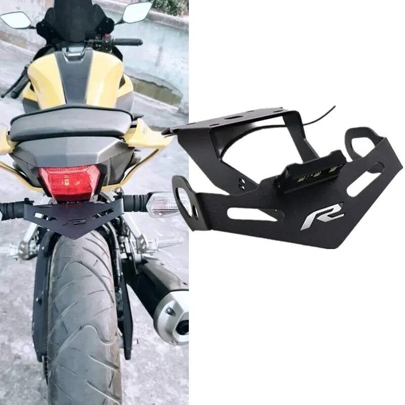 R15 Ver 3.0 การปรับแต่งรถจักรยานยนต์หางสั้นแผ่นทะเบียนสําหรับ YAMAHA YZF-R15 V3.0 2017-2022 ฟรีอุปกร