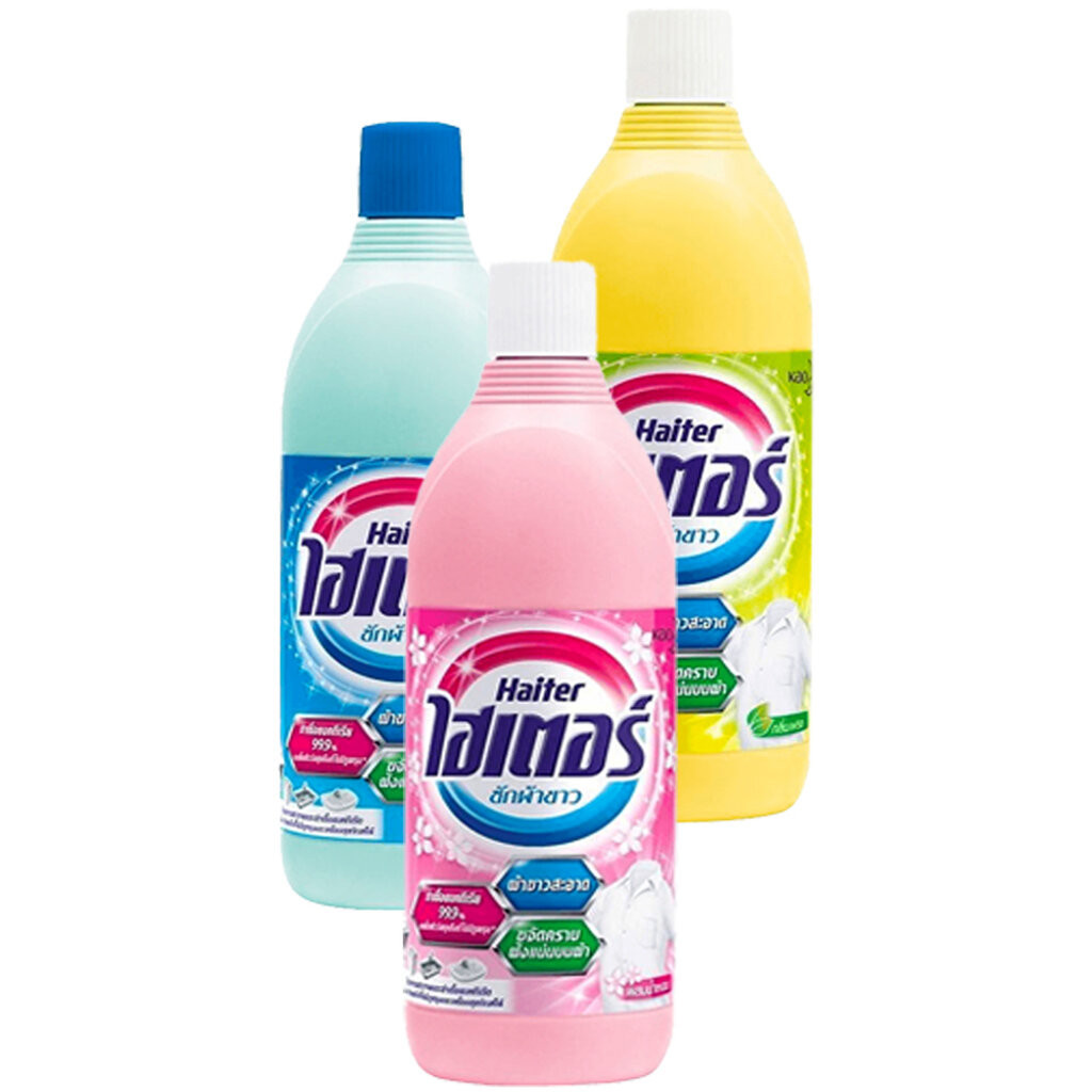 LeeMart น้ำยาซักผ้า ขาว ไฮเตอร์ Haiter 600ML ซักผ้า ไฮเตอ ขจัดคราบ ซักสะอาด ขนาด 600 มล.