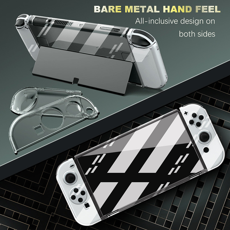 Haifva เคสป้องกัน สําหรับ Nintendo Switch OLED TPU ใส เคสป้องกัน สําหรับ NS OLED อุปกรณ์เสริมเกม