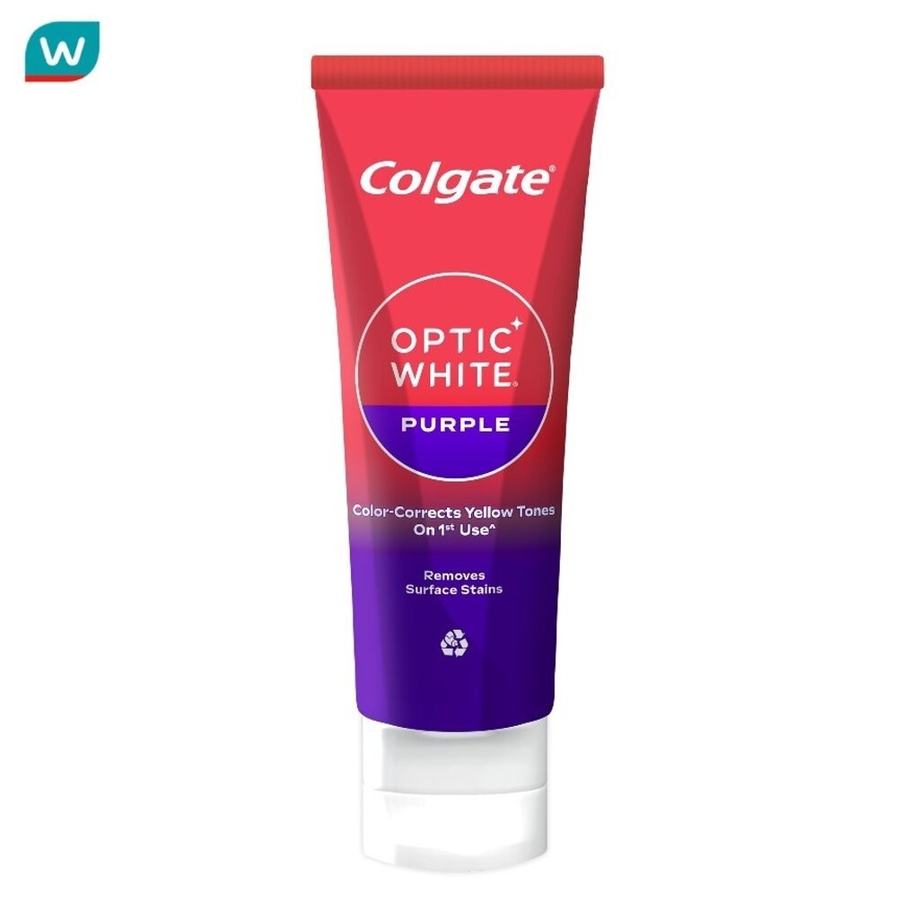 Colgate คอลเกต ยาสีฟัน อ๊อพติค ไวท์ เพอร์เพิล 100 กรัม