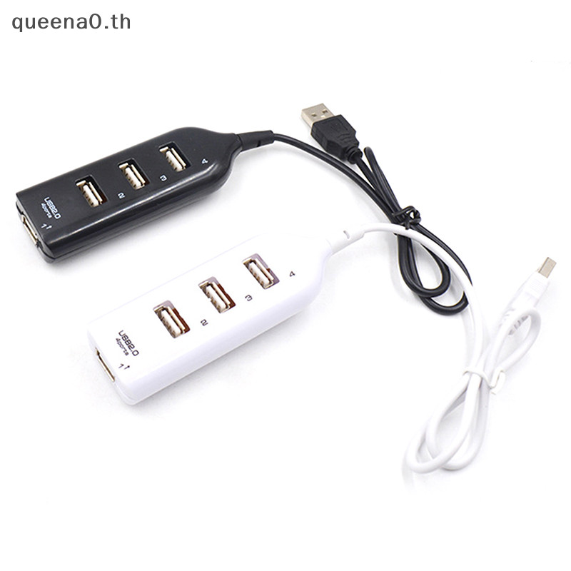 Queena0 ฮับ USB 2.0 4 พอร์ต ความเร็วสูง สําหรับคอมพิวเตอร์ PC Th ...