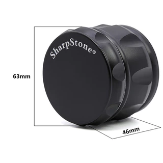 Sharpstone เครื่องบดเว้า 63MM 4 LAYERS Screeen สไตล์สังกะสีอัลลอยด์เครื่องขูดโลหะ เครื่องบด Grinder