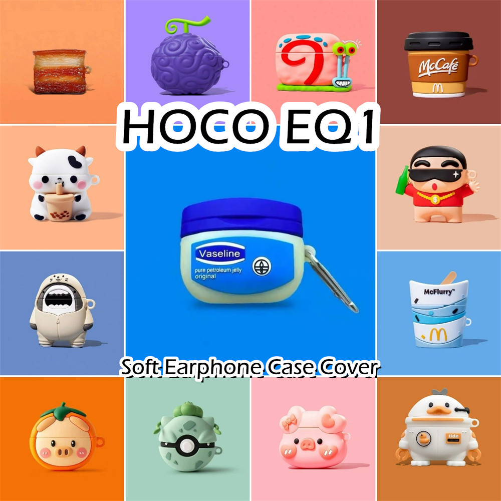 สําหรับ HOCO EQ1 กรณีอินเทรนด์การ์ตูน Series ซิลิโคนอ่อนนุ่มหูฟังกรณีปลอก NO.3