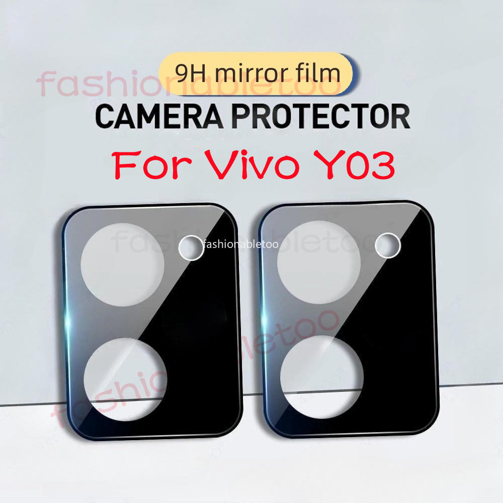 1-3 PCS 3D เลนส์กล้องกระจกนิรภัยเต็มรูปแบบป้องกันฟิล์มสําหรับ Vivo Y200 Y19s Y03s Y03t Y18s Y28 Y38 Y100 Y17s Y 200 Y 19s Y 03 Y 18s Y 28 Y 38 Y200 Y100s Y17s Y200 Y17s Vivo 17 Y200 Y Vivoy19s