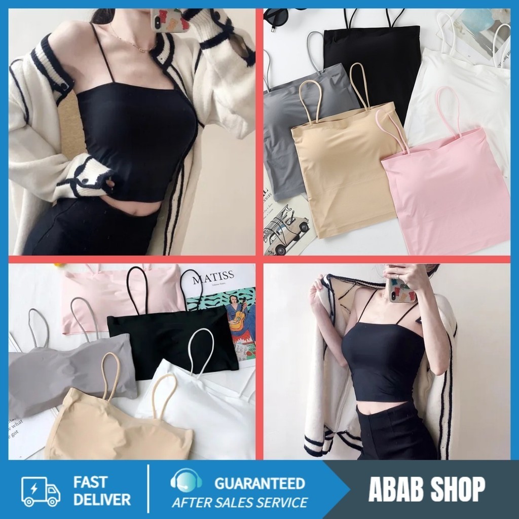 YTL Mall เสื้อกั๊ก ชุดชั้นในหญิง ใส่สบาย เสื้อในผู้หญิง มีฟองน้ำ เสือใน ชุดชั้นใน สายเดี่ยว