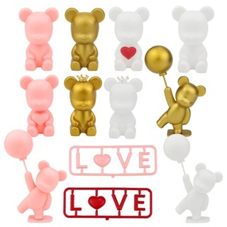 ลูกโป่ง รูปมงกุฎหมี LOVE แนวโรแมนติก สําหรับตกแต่งเค้ก วันวา…