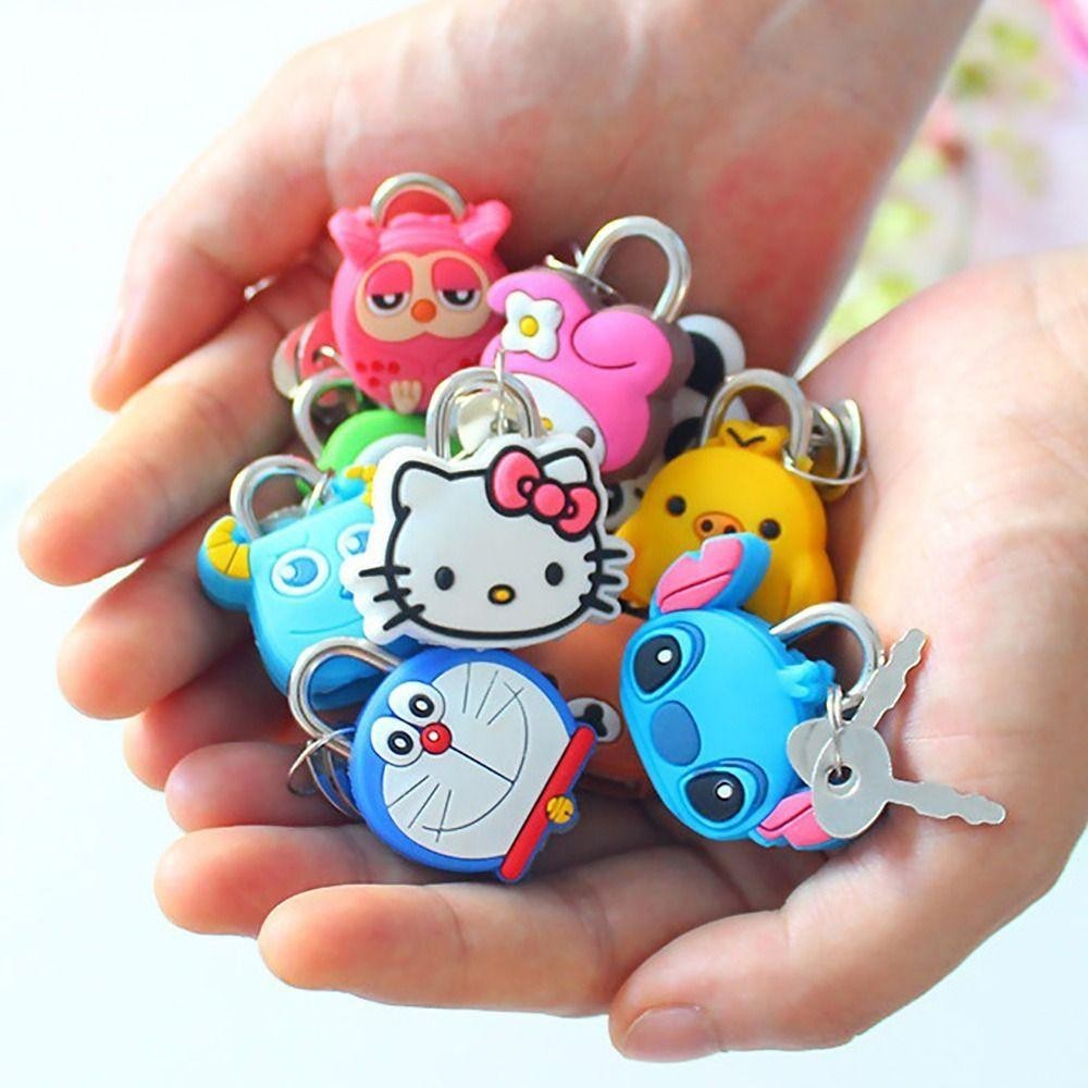 Nicesi กุญแจล็อคกระเป๋าเดินทาง แบบโลหะ ขนาดเล็ก ลายการ์ตูน Stitch สําหรับหอพักนักเรียน จํานวน 1 ชิ้น