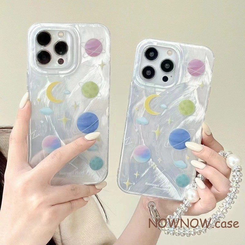 เคสโทรศัพท์มือถือ แบบนิ่ม ลายขนนก ประดับไข่มุก และพลอยเทียม สีสันสดใส สําหรับ iPhone 15 14 13 12 11 Pro MAX X XR XS MAX 7 8 Plus
