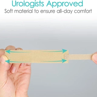 Aswell Men Catheter Supplies,Reusable Elastic Male External Catheter Kit, No Leaking Adjustable Male Catheter Fixer