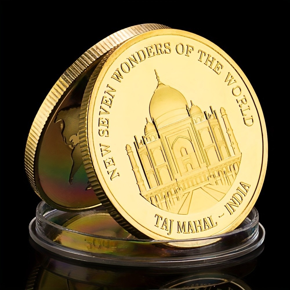 เหรียญกษาปณ์ที่ระลึก เหรียญกษาปณ์เจ็ดมหัศจรรย์ เหรียญโลหะนําโชค ของขวัญสําหรับเดินทาง