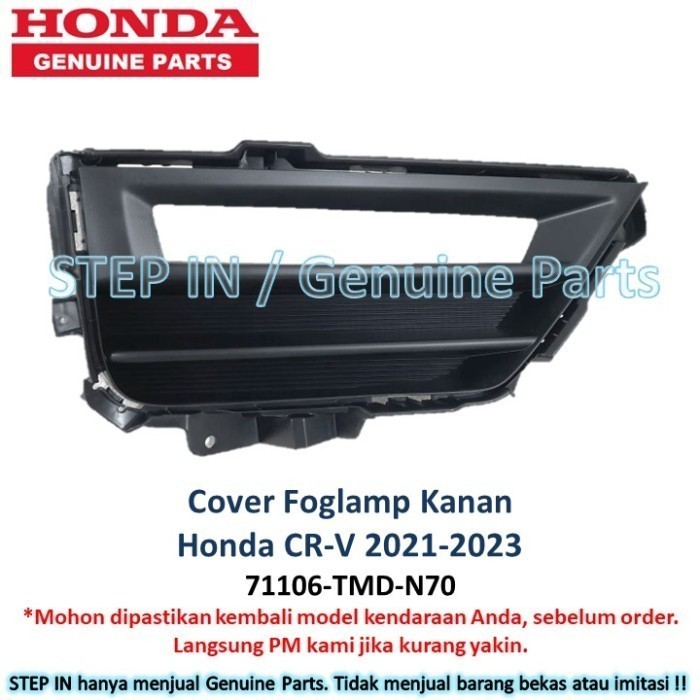 ฝาครอบไฟตัดหมอก ของแท้ สําหรับ Honda CR-V CRV 2021 2022 2023 71106TMDN70 71156TMDN70