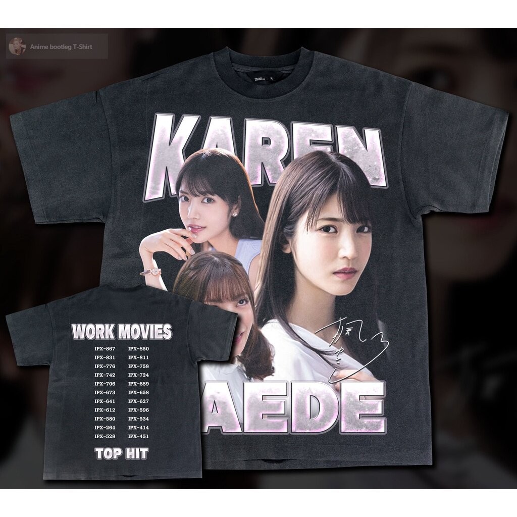 S-5XL เสื้อยืดผ้าฝ้ายเสื้อยืดผ้าฝ้าย karen kaede - Bootleg T-Shirt