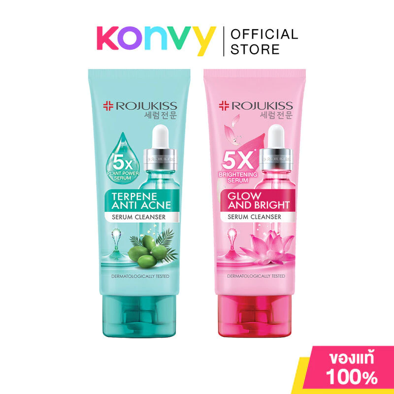 Rojukiss Serum Cleanser 100ml โรจูคิส โฟมล้างหน้า (Anti Acne/Glow and Bright)