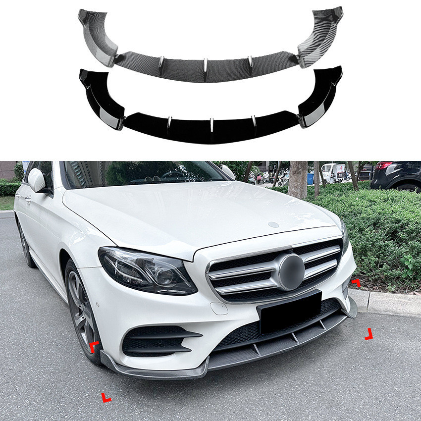 พลั่วกันชนหน้ารถยนต์ สําหรับ Benz E-Class W213 2016-2020 E260 E300 E43 AMG