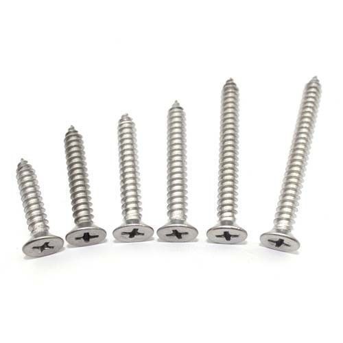 10/25/50pcs M3 M4 M5 Flat Phillips Head Self Tapping Screws 304 Stainless Steel Wood Screws