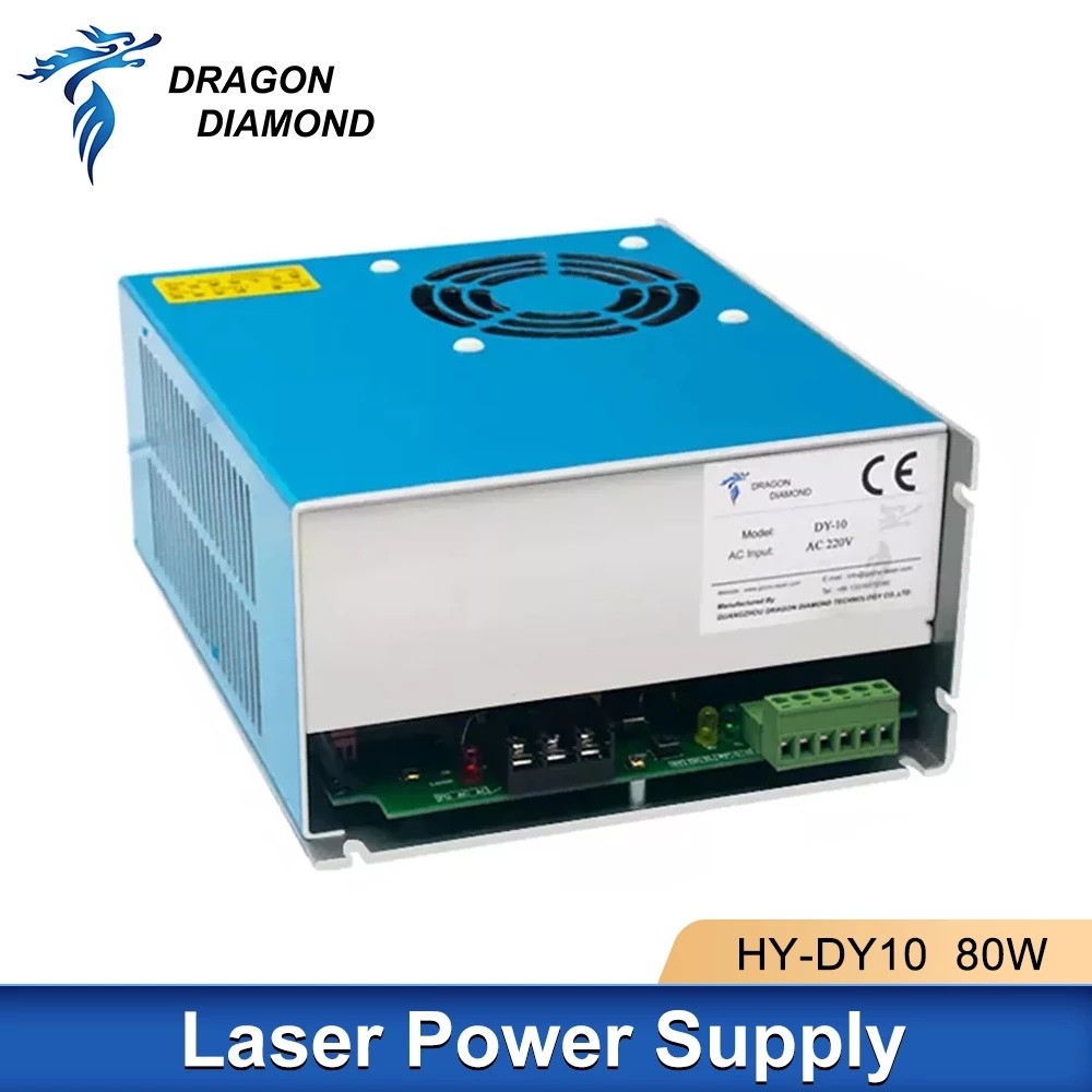 Dragon Diamond HY-DY10 80W Co2 เลเซอร์สําหรับ RECI Series W1/T1/W2/T2 หลอดสําหรับเลเซอร์แกะสลักเครื่