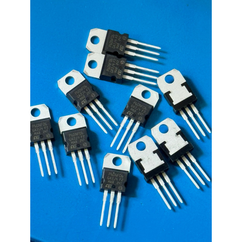 STP60NF06 N-channel 60V - 0.014Ω - 60A TO-220 MOSFET 60V60A รุ่น P60NF06 60NF06 ราคา1ชิ้น