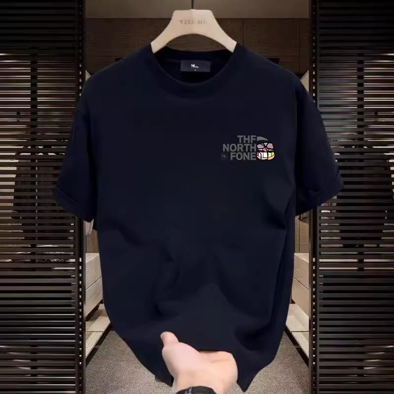 Basi💥พร้อมส่ง! เสื้อดำ เสื้อ oversize เสื้อผู้ชาย ผาคอตตอน 100% เสื้อยืดผู้ชาย เสื้อสตรีท คอกลม ใส่สบาย