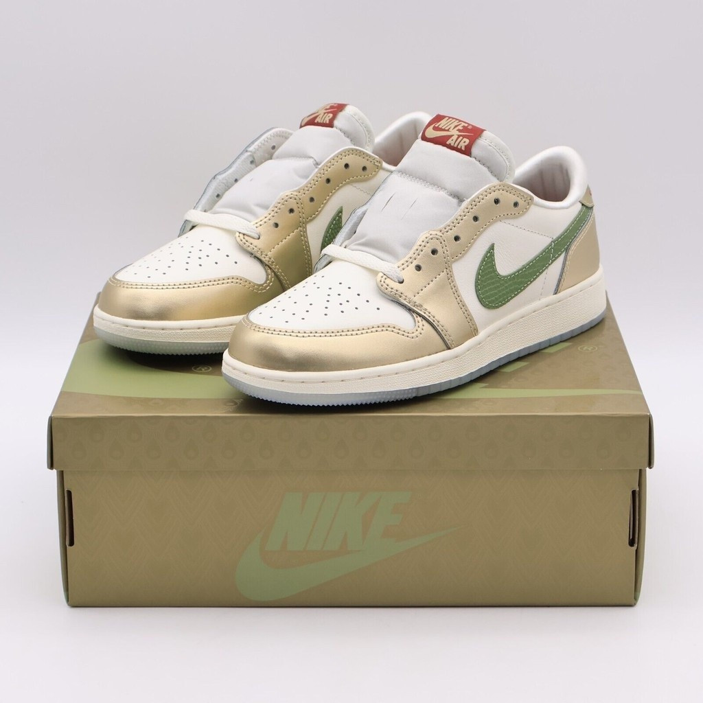 แฟชั่น Nike Fq6593-100 N & K GS Air Jordan 1 Low OG ปีใหม่จีน ปีมังกร 2NJI