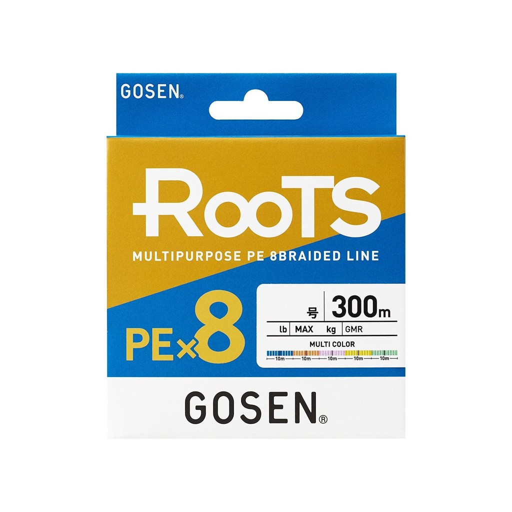 GOSEN GMR853040 Roots PE*8 Multicolor 300m No.4