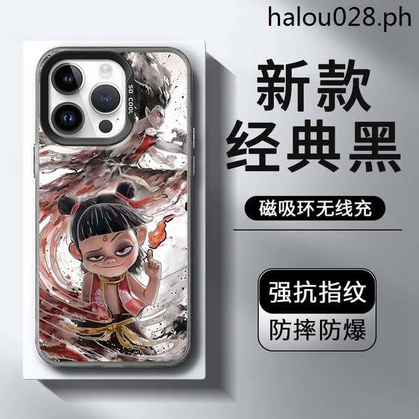 Magsafe เหมาะสําหรับ Apple 16pro เคสโทรศัพท์แม่เหล็ก iPhone15promax Nezha Ao Bing 14p Aoguang 13 Nez