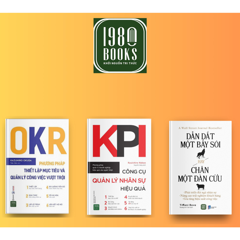 หนังสือ Combo 3 เล่ม OKR - Method of Setting MTVQLCVVT + เครื่องมือจัดการ KPI NSHQ + ชั้นนําของหมาป่