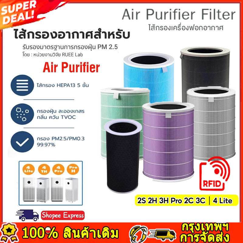 【พร้อมจัดส่ง】Air Purifier Filters (Global Version) เสี่ยวหมี่ ไส้กรองเครื่องฟอกอากาศ สำหรับ 1 / 2 / 2S / 2H / 3H , 4Lite