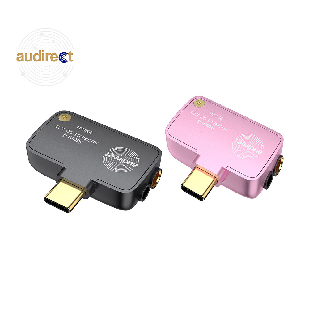 Audirect Atom4 แบบพกพา USB DAC ถอดรหัส USB C เครื่องขยายเสียงหูฟังโทรศัพท์มือถือ Dongle TYPE C AMP Atom 4