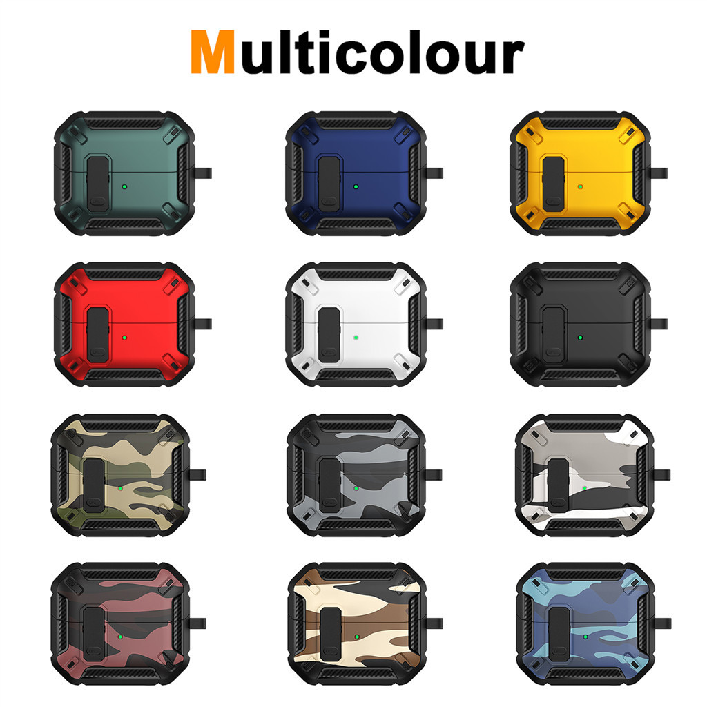 เกราะกันกระแทกสําหรับ Samsung Galaxy Buds3 FE 3Pro หูฟังอุปกรณ์เสริม Buds 3 Pro 3FE พวงกุญแจสวิทช์ Secure ล็อคปกป้อง Cove