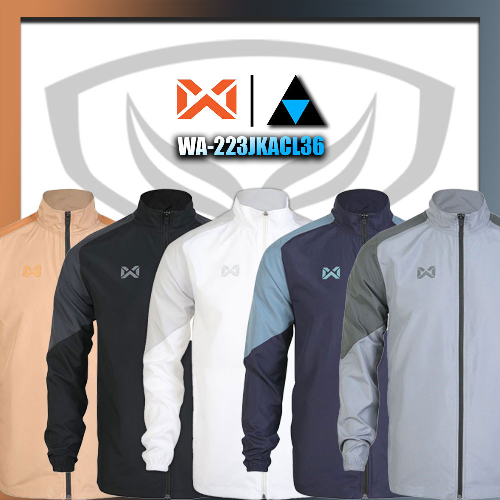ลดแล้วลดอีก30% เสื้อ WARRIX รุ่น WOVEN รหัส WA-223JKACL36 วาริกซ์ เสื้อวอร์มแจ็คเก็ตแขนยาว แท้100%