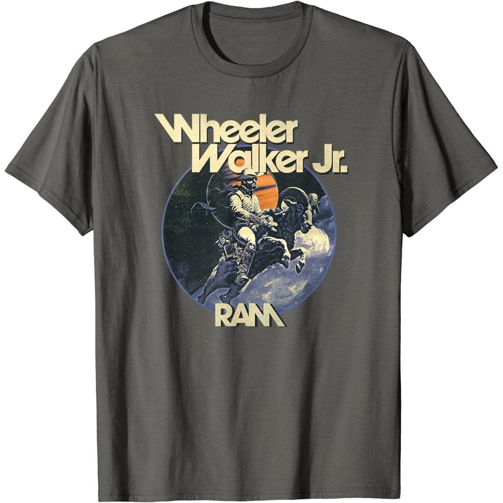 เสื้อยืดผ้าฝ้าย พิมพ์ลาย Wheeler Walker Jr. สําหรับผู้ชาย เสื้อยืด พิมพ์ลายอัลบั้ม RAM